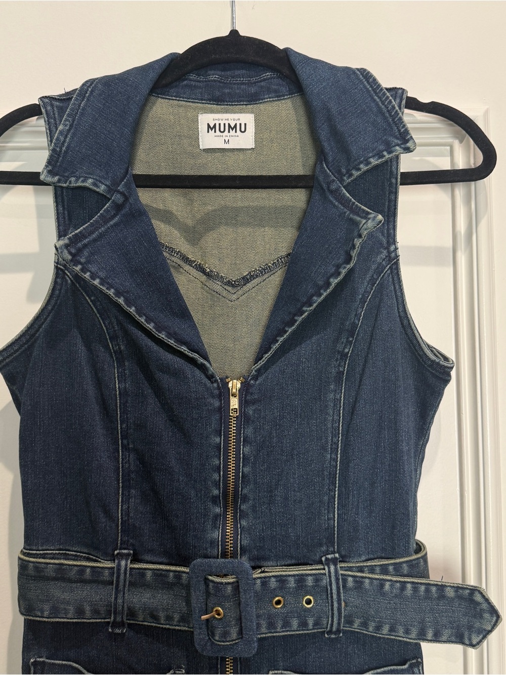 Show Me Your MuMu Denim Jumpsuit - M